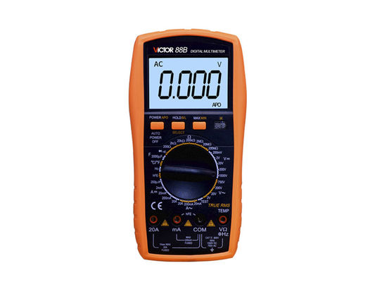 C.C à C.A. de 1000V 20A VICTOR Digital Multimeter True RMS avec la fréquence de la température