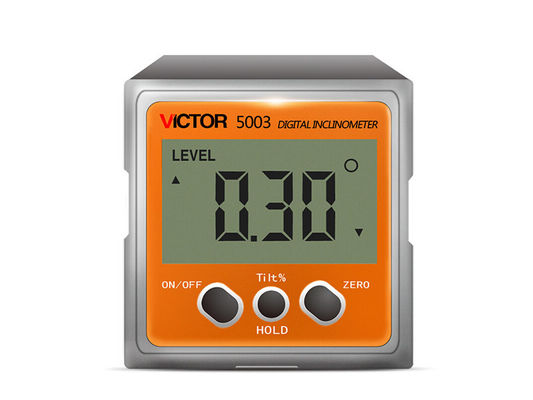 Le lnclinometer de Digital avec des données de contre-jour tiennent des aimants de la fonction 4*90° dans trois surfaces empochent le type