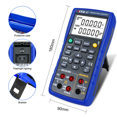 VICTOR 07 Calibrateur de température Calibrateur de procédé multifonctionnel Calibrateur de thermocouple