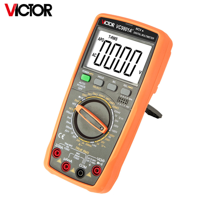 VICTOR VC9805A+1999 ((3 1/2) Véritable RMS Multimètre numérique Testeur de résistance Mesure AC DC 1000V 20A Voltmètre Ampère