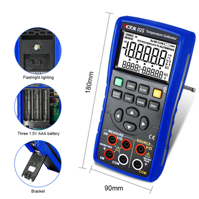 Calibrateur RTD Calibrateur de procédé à thermocouple multifonction Calibrateur de température Calibrateur Tc et calibrateur RTD