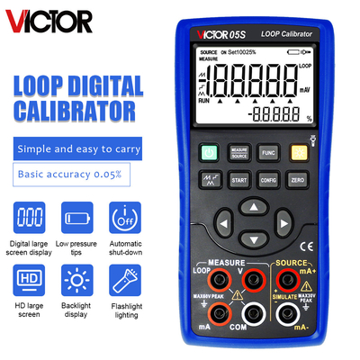 Calibrateur de boucle de courant de haute précision de tension Portable Générateur de signal automatique Calibrateur de boucle de courant