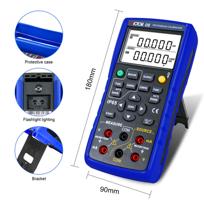VICTOR 06 V/mA mesure par calibrateur DCV DCA simulant la tension de sortie en courant continu, courant continu