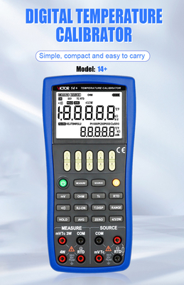 Calibrateur de température VICTOR14+ RTD Calibrateur de processus multifonctionnel de mesure