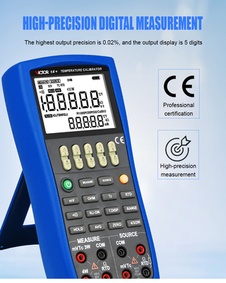 Calibrateur de température VICTOR14+ RTD Calibrateur de processus multifonctionnel de mesure