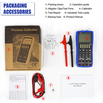 VICTOR15+ Calibrateur de processus multifonctionnel Instrument portatif à batterie pour mesurer et obtenir des paramètres avec étalonnage de pression