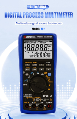VICTOR 78+ Nouveau produit Multimètre de processus DCV 1000v ACV VFC Résistance Continuité Multimètre numérique