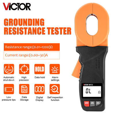type appareil de contrôle 30A 1300Ω 32mm de bride de C.C 6V de résistance de terre de Digital